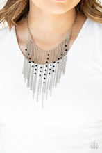Load image into Gallery viewer, First Class Fringe - Black Necklace
