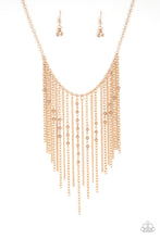 Load image into Gallery viewer, First Class Fringe - Gold Necklace
