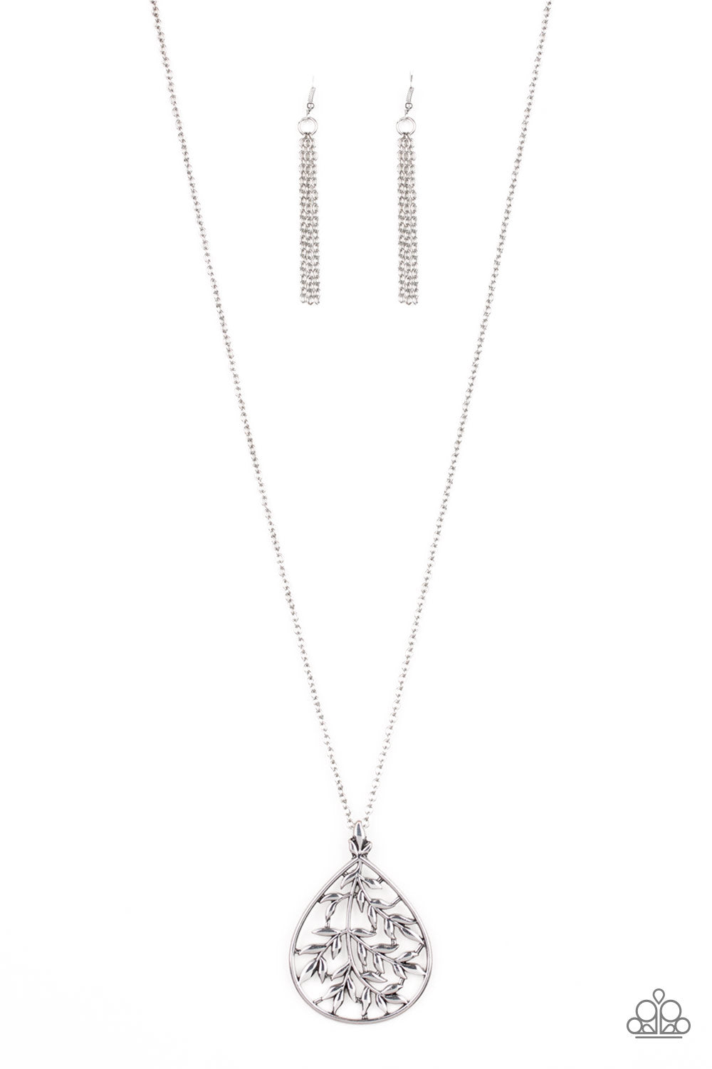 BOUGH Down - Silver Necklace freeshipping - JewLz4u Gemstone Gallery