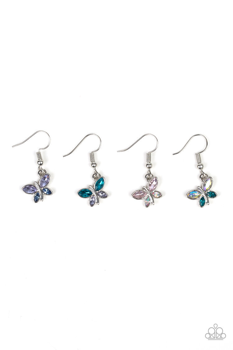 Starlet Shimmer Butterfly  Rhinestone Earring