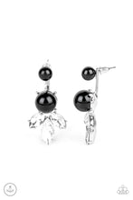 Load image into Gallery viewer, Extra Elite - Black Double-Sided Post Earring freeshipping - JewLz4u Gemstone Gallery
