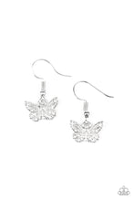 Load image into Gallery viewer, Starlet Shimmer -Silver Butterfly With Rhinestones on Wings
