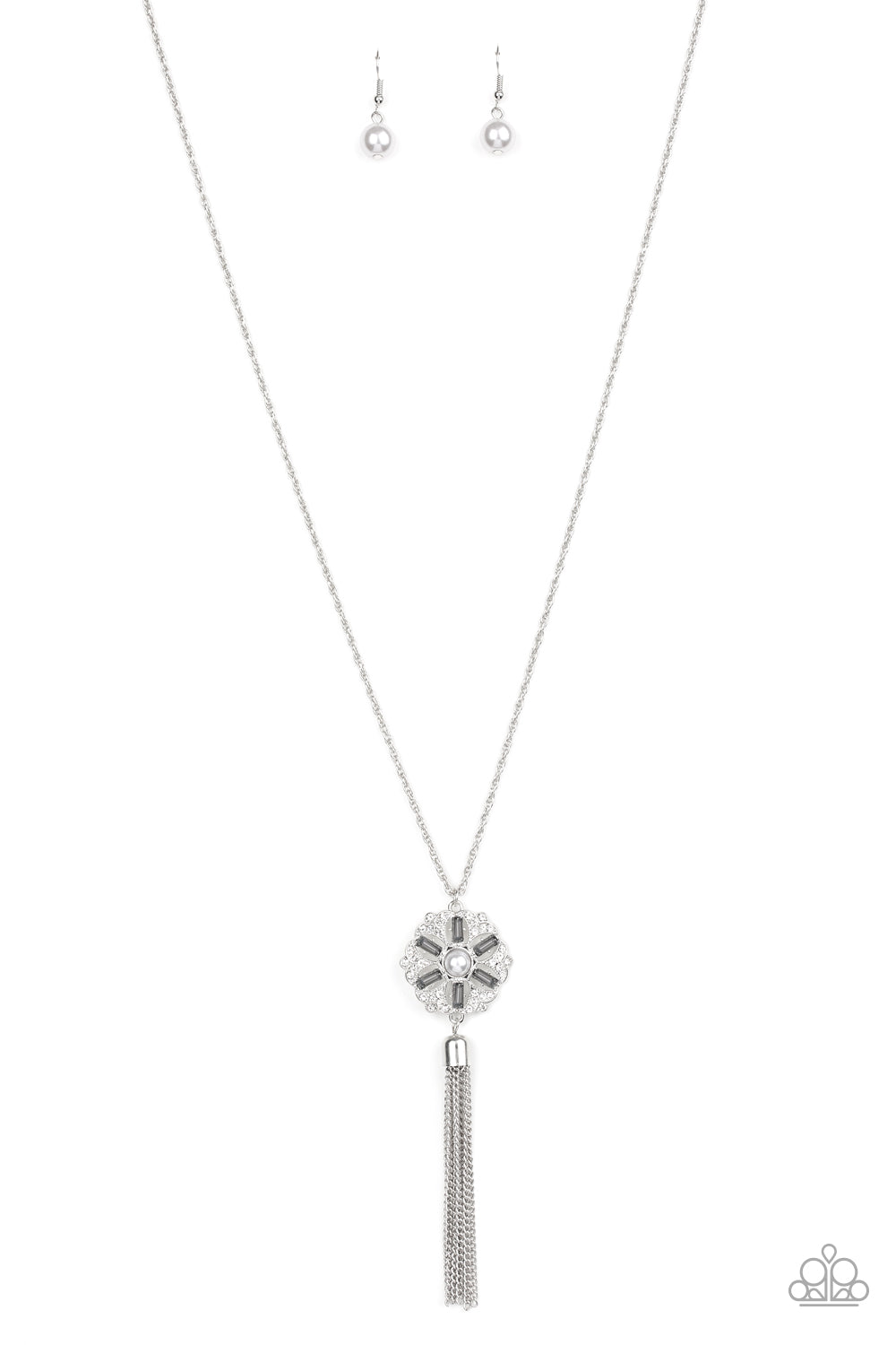 Fine Florals Silver Necklace freeshipping - JewLz4u Gemstone Gallery