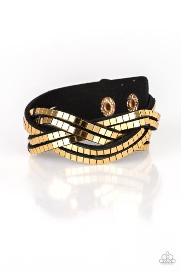 Looking For Trouble Gold Wrapped Bracelet freeshipping - JewLz4u Gemstone Gallery