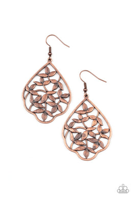 Taj Mahai Gardens -  Copper Earring freeshipping - JewLz4u Gemstone Gallery