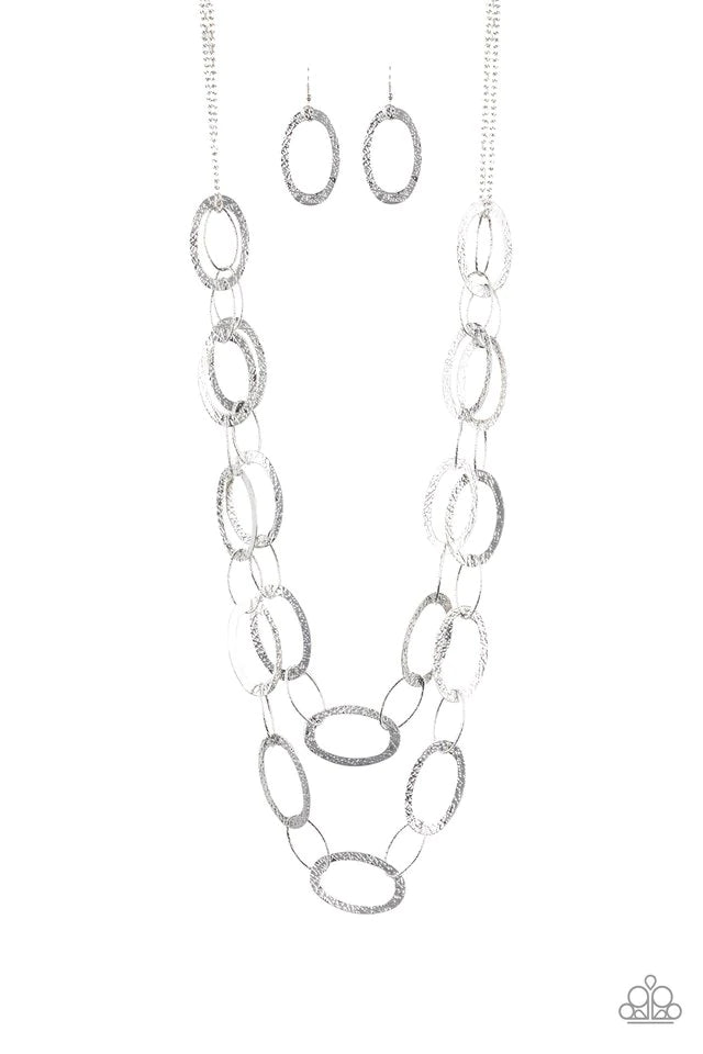 Glimmer Goals - Silver Necklace