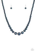 Load image into Gallery viewer, Party Pearls Blue Necklace freeshipping - JewLz4u Gemstone Gallery
