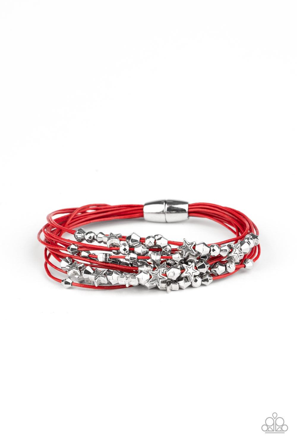 Star-Studded Affair - Red Bracelet freeshipping - JewLz4u Gemstone Gallery