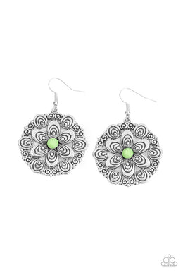 Grove Groove - Green Earring freeshipping - JewLz4u Gemstone Gallery