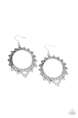 Casually Capricious - Silver Earring freeshipping - JewLz4u Gemstone Gallery