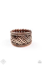 Load image into Gallery viewer, Slanted Shimmer - Copper Ring (SSF-1120)

