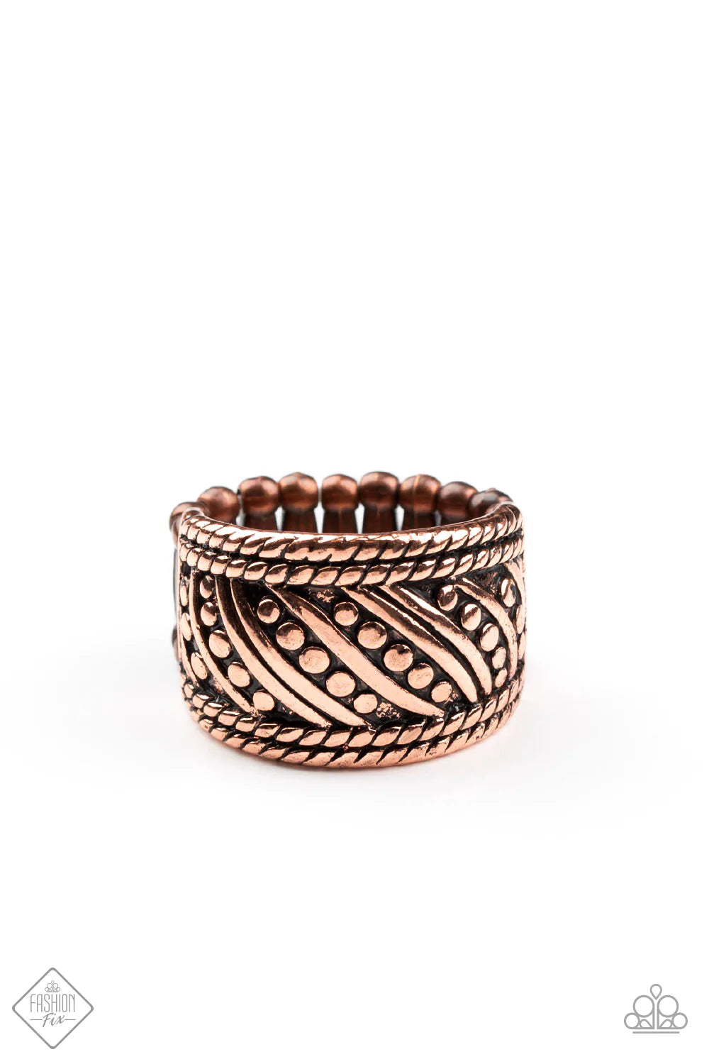 Slanted Shimmer - Copper Ring (SSF-1120)