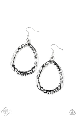 Terra Topography - Silver Earring freeshipping - JewLz4u Gemstone Gallery