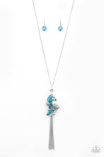 Load image into Gallery viewer, Party Girl Glow Blue Necklace freeshipping - JewLz4u Gemstone Gallery
