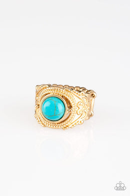 Stand Your Ground Gold Ring freeshipping - JewLz4u Gemstone Gallery