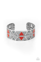 Load image into Gallery viewer, Hidden Glyphs - Red and Gray Bracelet freeshipping - JewLz4u Gemstone Gallery
