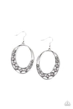 Load image into Gallery viewer, Crescent Cove Silver (Gray) Bead Earrings freeshipping - JewLz4u Gemstone Gallery
