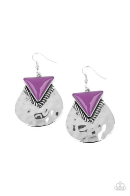 Road Trip Treasure - Purple Earring freeshipping - JewLz4u Gemstone Gallery