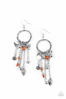 Charm School - Orange Earring freeshipping - JewLz4u Gemstone Gallery