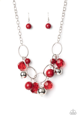 Cosmic Getaway Red Necklace freeshipping - JewLz4u Gemstone Gallery