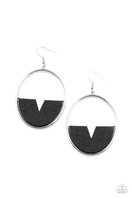 Island Breeze Black (Wooden) Earring freeshipping - JewLz4u Gemstone Gallery