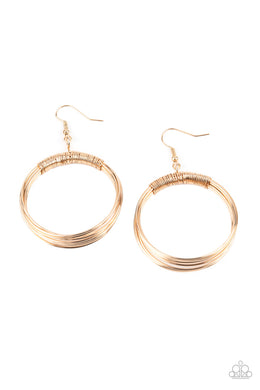 Urban-Spun Gold Earring freeshipping - JewLz4u Gemstone Gallery