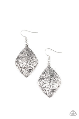 Flauntable Florals Silver Earring freeshipping - JewLz4u Gemstone Gallery