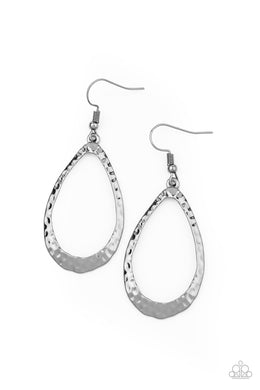 BEVEL-headed Brilliance Black (Gunmetal) Earrings freeshipping - JewLz4u Gemstone Gallery