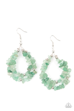 Canyon Rock Art - Green Earring freeshipping - JewLz4u Gemstone Gallery