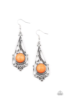 Canyon Climate - Orange Earring freeshipping - JewLz4u Gemstone Gallery