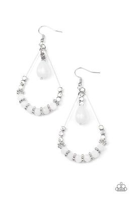 Lovely Lucidity White Earring freeshipping - JewLz4u Gemstone Gallery