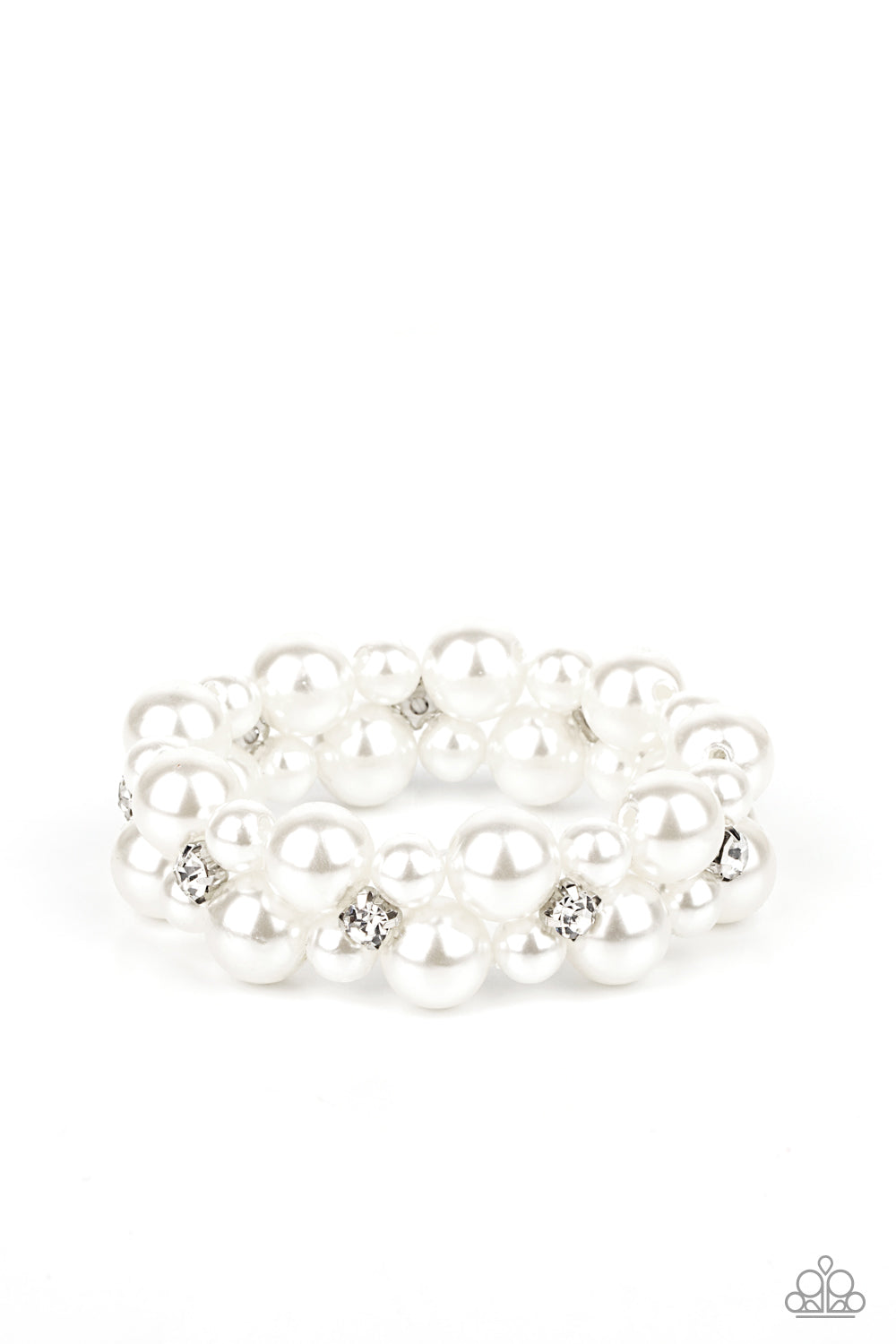 Flirt Alert - White (Pearls) Bracelet freeshipping - JewLz4u Gemstone Gallery