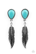 Load image into Gallery viewer, Totally Tran-QUILL - Blue Earring freeshipping - JewLz4u Gemstone Gallery
