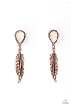 Load image into Gallery viewer, Totally Tran-QUILL - Copper Earring freeshipping - JewLz4u Gemstone Gallery
