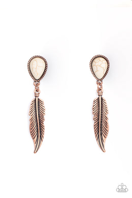 Totally Tran-QUILL - Copper Earring freeshipping - JewLz4u Gemstone Gallery