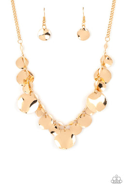 GLISTEN Closely - Gold Necklace freeshipping - JewLz4u Gemstone Gallery