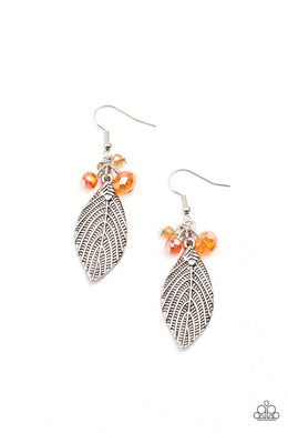 LEAF It To Fate - Orange Earring freeshipping - JewLz4u Gemstone Gallery
