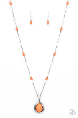 Go Tell It On The MESA - Orange Necklace freeshipping - JewLz4u Gemstone Gallery