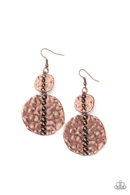 Metro Metalhead Copper Earring freeshipping - JewLz4u Gemstone Gallery