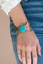 Load image into Gallery viewer, Born to Soar - Copper (Turquoise) Bracelet
