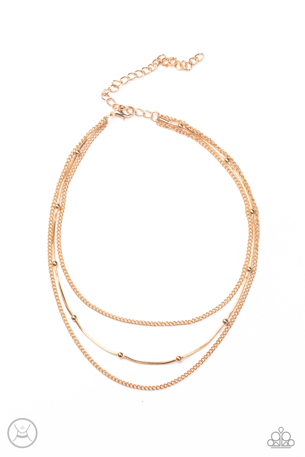 Subtly Stunning - Gold Choker Necklace freeshipping - JewLz4u Gemstone Gallery