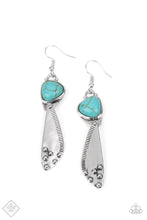 Load image into Gallery viewer, Going-Green Goddess - Blue (Turquoise) Earring (SSF-0321)
