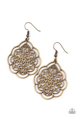 Tour de Taj Mahal - Brass Earring freeshipping - JewLz4u Gemstone Gallery