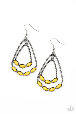 Summer Staycation - Yellow Earring freeshipping - JewLz4u Gemstone Gallery