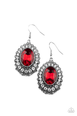 Glacial Gardens - Red Earring freeshipping - JewLz4u Gemstone Gallery