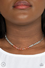 Load image into Gallery viewer, Space Odyssey - Orange Choker Necklace freeshipping - JewLz4u Gemstone Gallery
