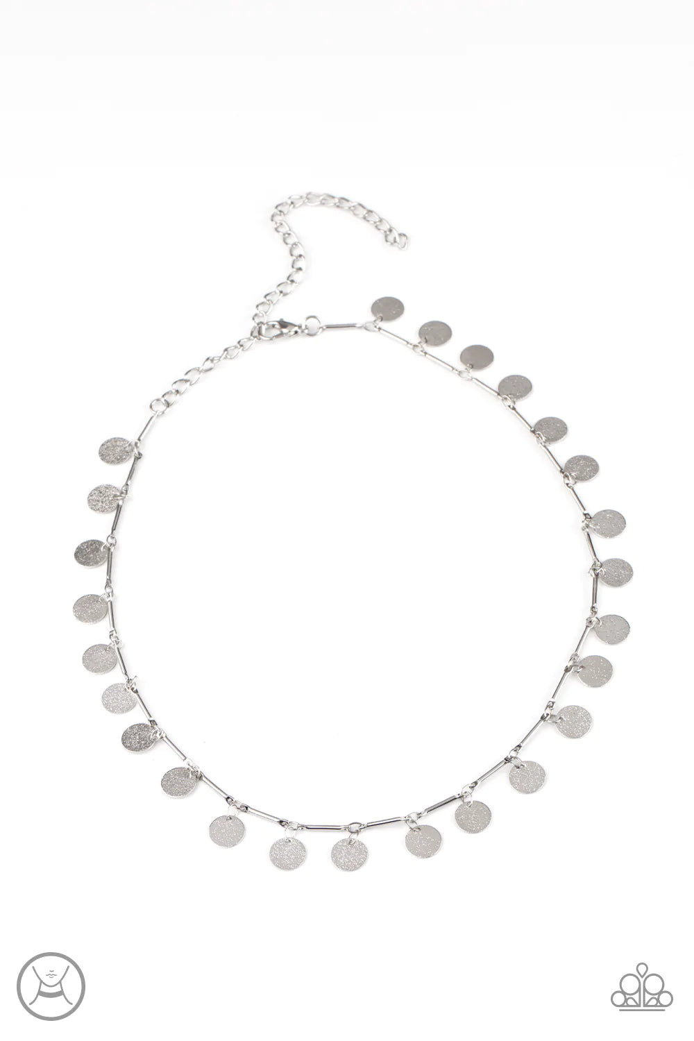 Musically Minimalist - Silver (Choker) Necklace