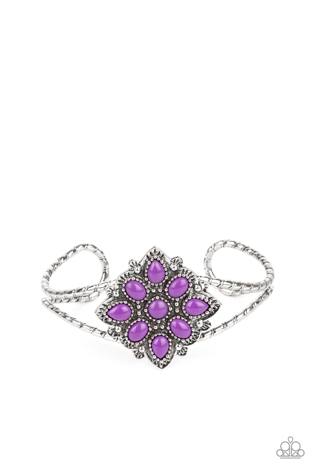 Happily Ever APPLIQUE - Purple Bracelet freeshipping - JewLz4u Gemstone Gallery