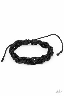 Rugged Adventure - Black Urban Bracelet freeshipping - JewLz4u Gemstone Gallery