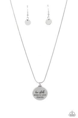 Be Still - Silver Necklace freeshipping - JewLz4u Gemstone Gallery